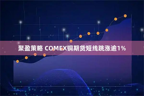 聚盈策略 COMEX铜期货短线跳涨逾1%